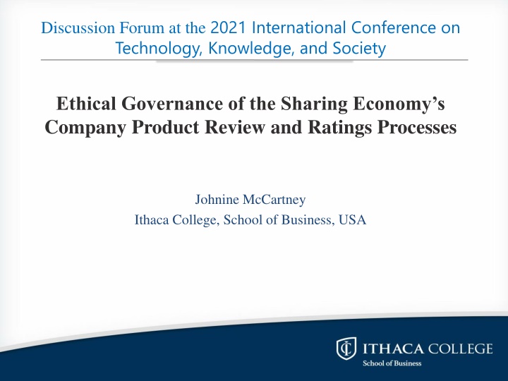 Ethical Governance of Sharing Economy Product Review Processes