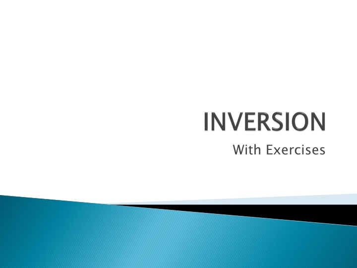 Inversion in English Grammar