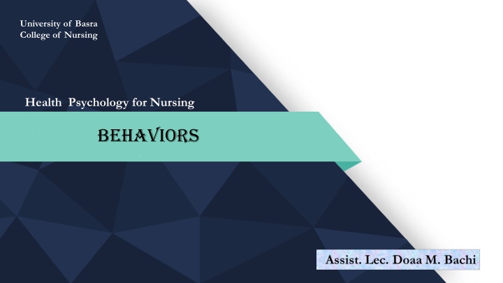 Basra Nursing College: Understanding Health Behaviors