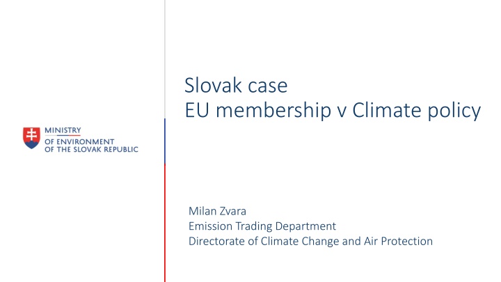 Slovak case EU membership v Climate policy