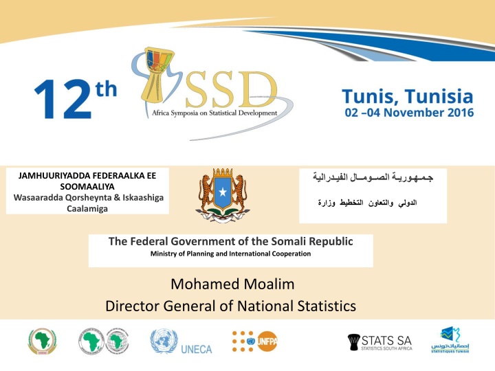 Strengthening National Economic Statistics for Somalia's Development