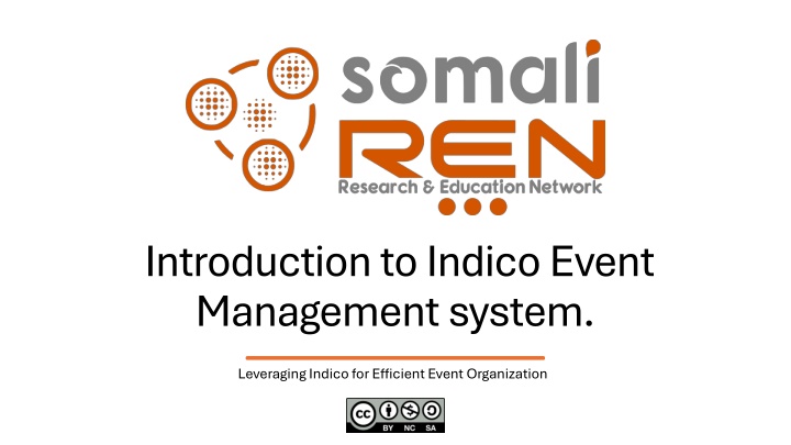 Efficient Event Organization with SomaliREN's Indico