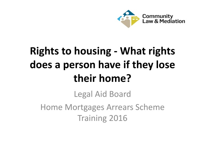 Rights to Housing in Ireland: Understanding Homelessness Crisis