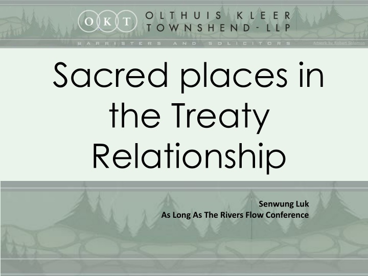 Sacred places in  the Treaty
