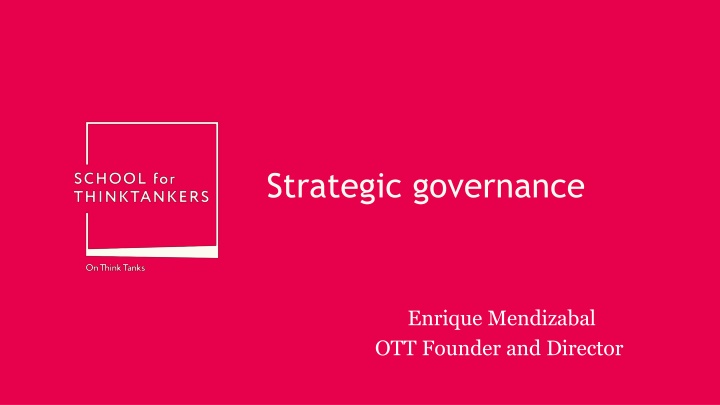 Strategic governance