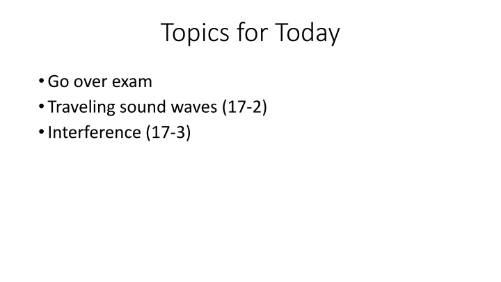 Physics Concepts in Today's Study Plan