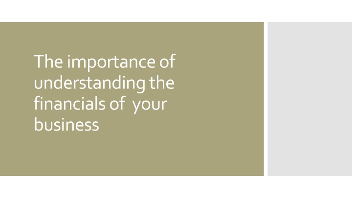 Importance of Financial Understanding in Business