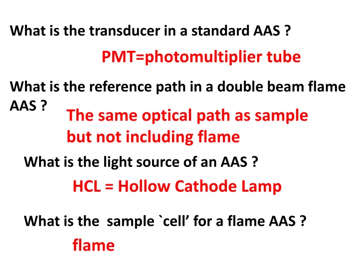 Atomic Absorption Spectroscopy and Inductively Coupled Plasma