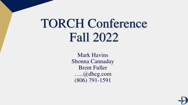 TORCH Conference Fall 2022 Updates and Insights