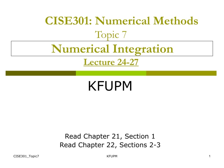 Numerical Integration in Numerical Methods