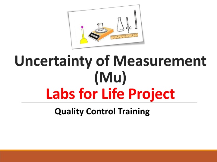 Uncertainty of Measurement in Labs for Life Project Quality Control Training