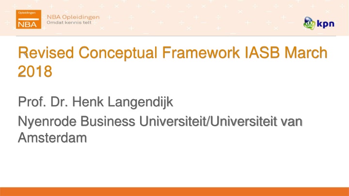 Revised Conceptual Framework for IFRS Standards