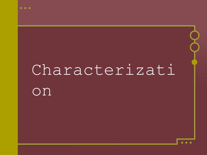 Characterization in Literature