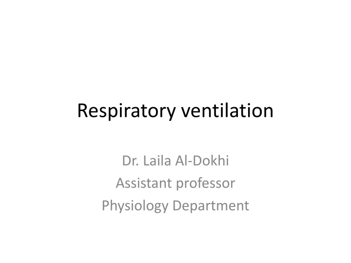 Pulmonary Volumes and Capacities