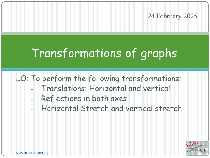 Transformations of graphs