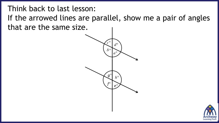 Corresponding and Alternate Angles