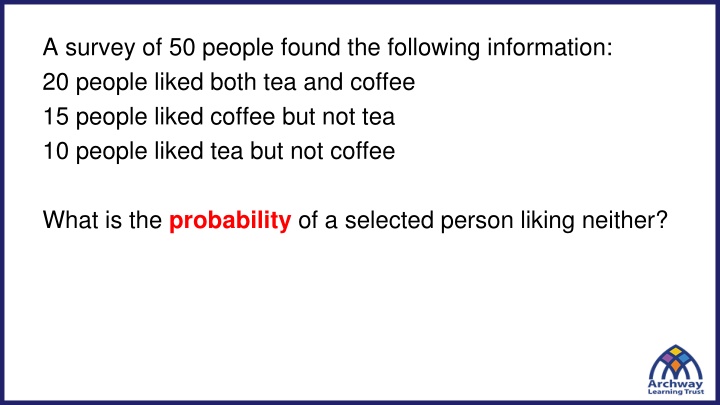 Probability Analysis in Surveys