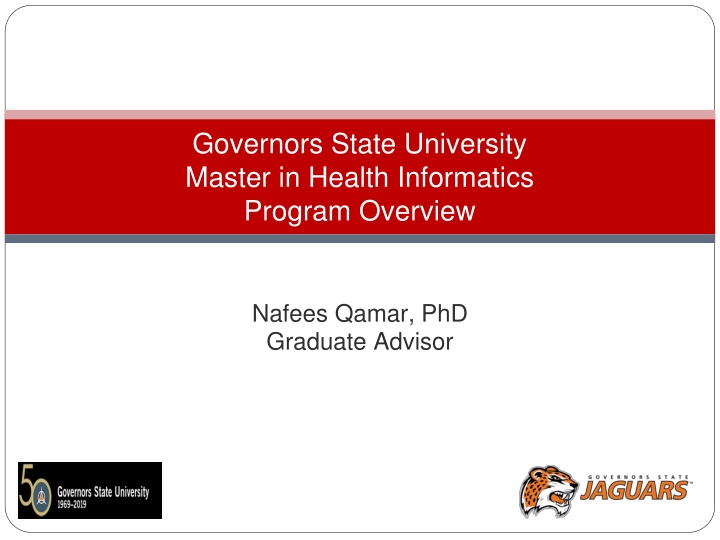Governors State University Health Informatics Program Overview