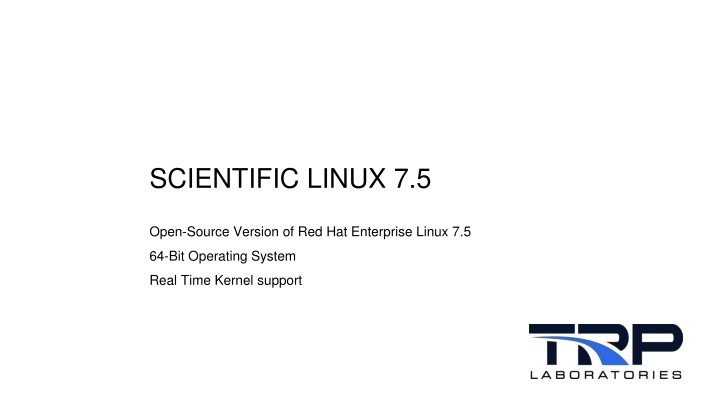 SCIENTIFIC LINUX 7.5