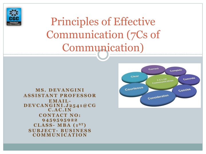 Principles of Effective Communication - Enhancing Clarity and Impact