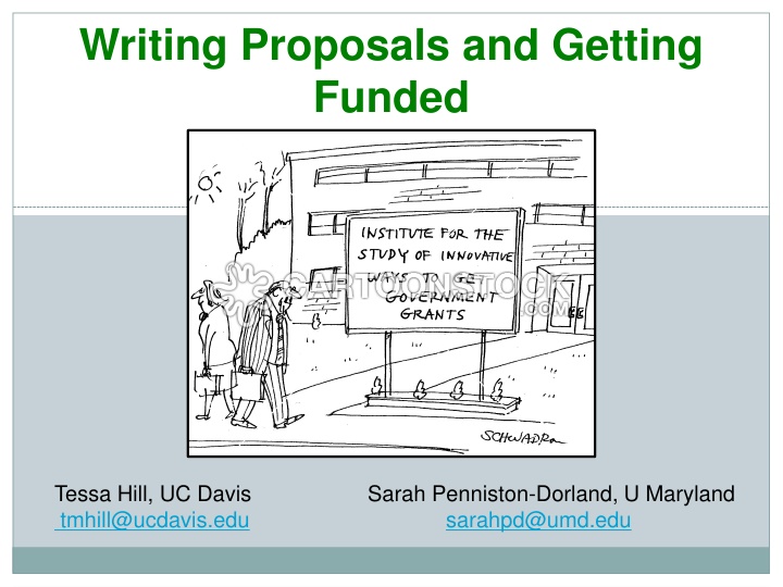 Writing Successful Proposals: Interacting with Funders