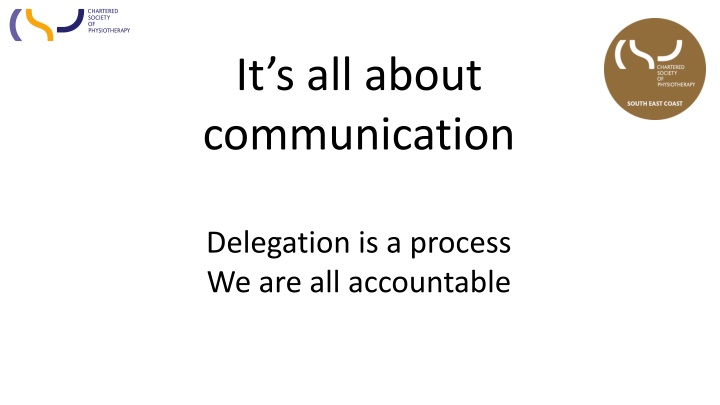 Delegation Process and Accountability