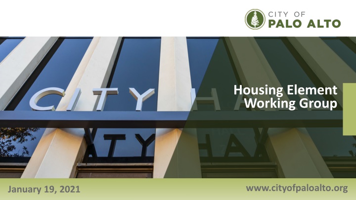Housing Element Working Group Overview
