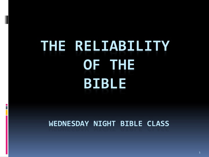 Reliability of the Bible: Exploring Historical Events and Textual Analysis