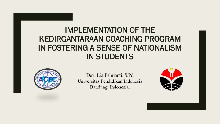 Fostering Nationalism in Students through Kedirgantaraan Coaching Program