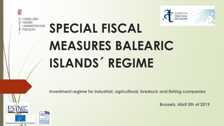 SPECIAL FISCAL  MEASURES BALEARIC