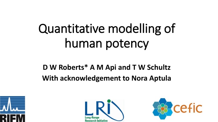 Quantitative modelling of  Quantitative modelling of
