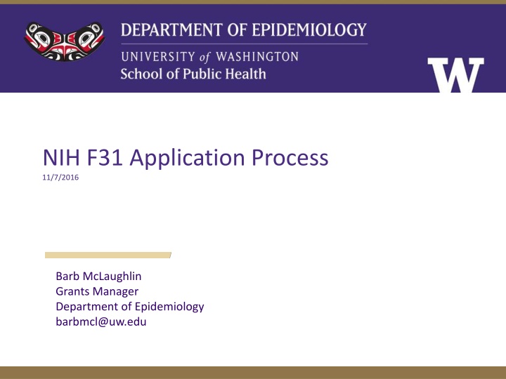 NIH F31 Application Process