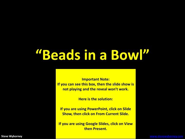 “Beads in a Bowl”