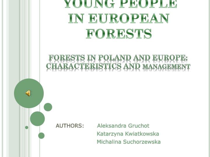 Young People in European Forests - Authors and Forests in Europe