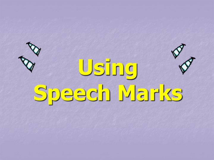 Speech Marks and Punctuation in Dialogue