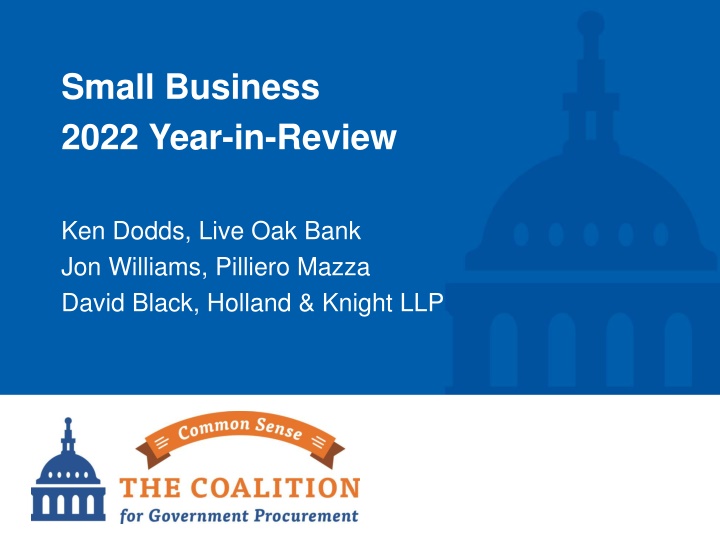 Small Business 2022 Review: Legislative Developments & Programs