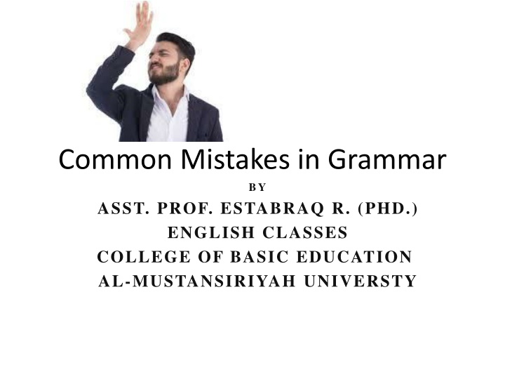 Common Mistakes in Grammar: Subject-Verb Agreement