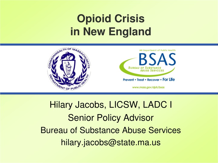 Opioid Crisis in New England: Understanding the Scope and Impact
