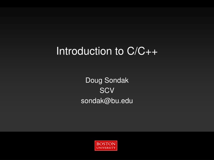Introduction to C/C++ History and Basics