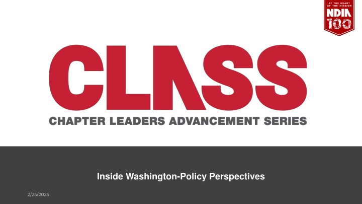 Washington Policy Perspectives Agenda