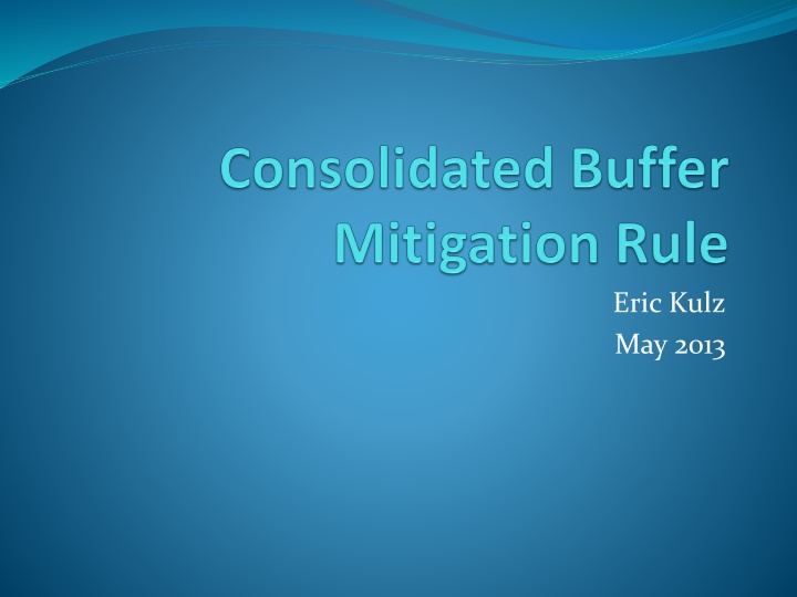 Alternative Buffer Mitigation Options for Proposed Rule