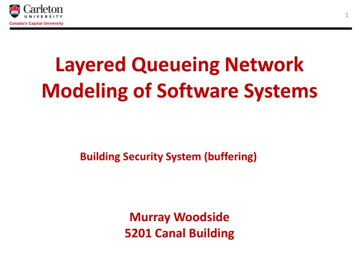 Layered Queueing Network Modeling of Security Systems