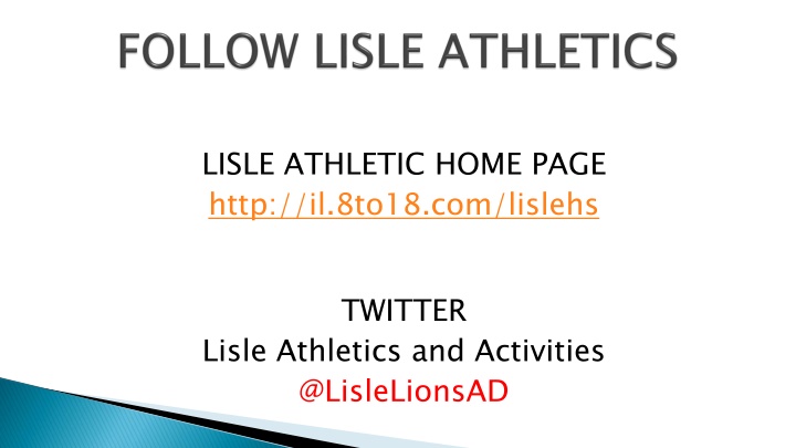 Lisle Athletic Home Page and Contacts