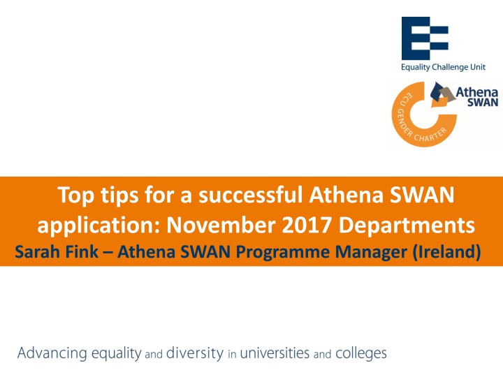 Top Tips for Successful Athena SWAN Application