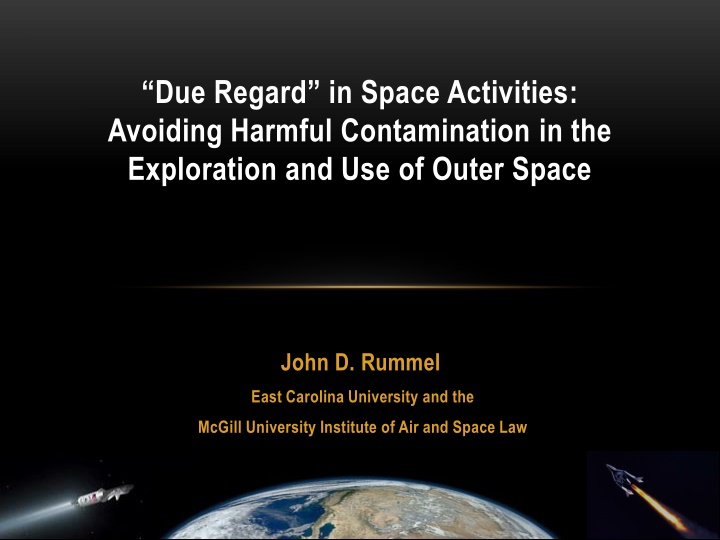 Avoiding Harmful Contamination in Space Exploration