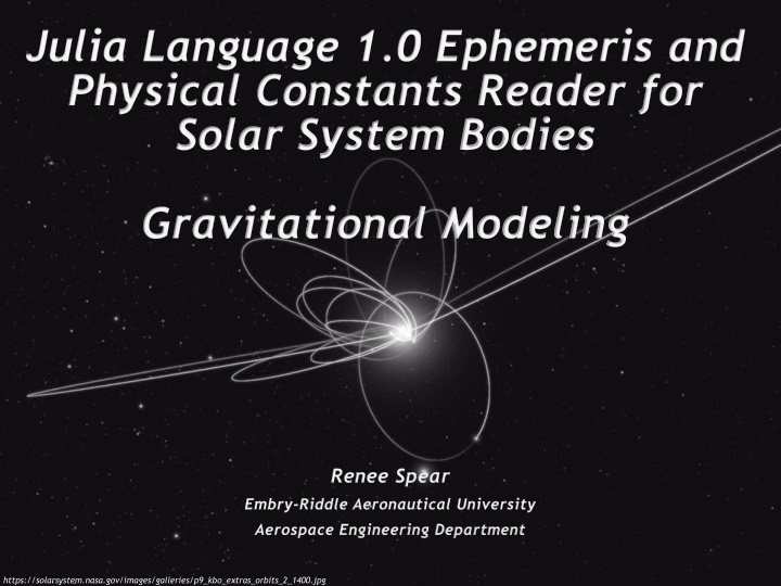 Julia Language 1.0 Ephemeris and Physical Constants Reader for Solar System Bodies