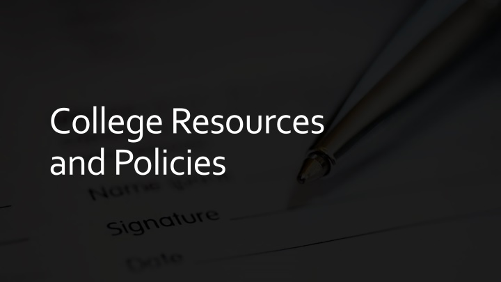 College Resources and Support Services at HACC