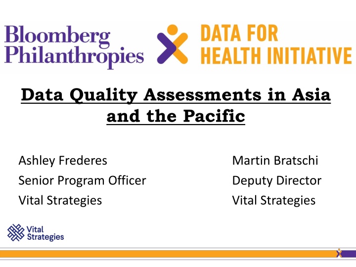Data Quality Assessments in Asia  and the Pacific