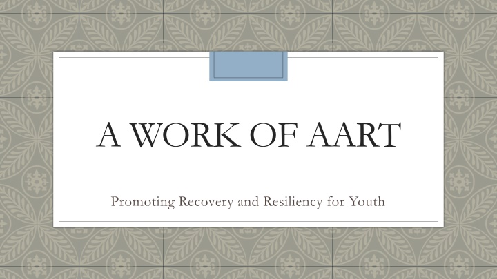Promoting Recovery and Resiliency for Youth