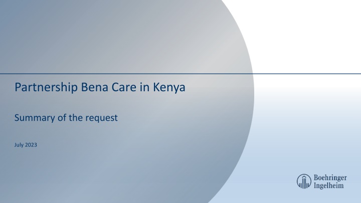 Partnership for Healthcare Delivery Support & Prevention by Bena Care in Kenya